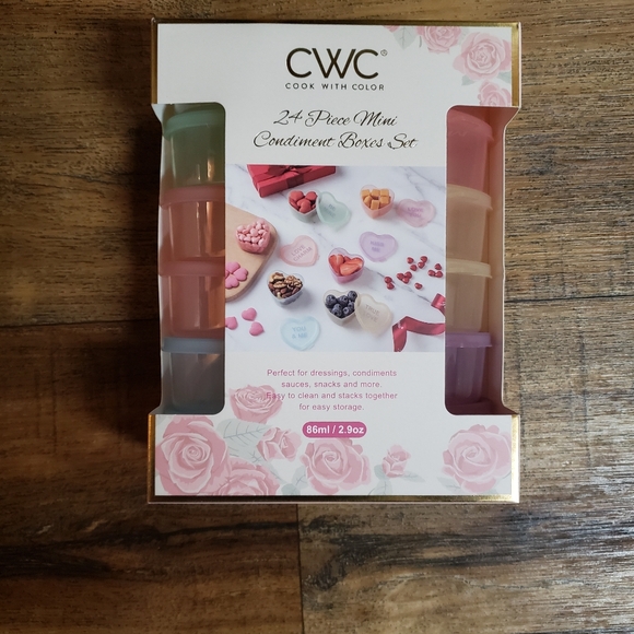 CWC 24-Piece Mini Condiment Boxes Set - Pastel Multi - Picture 1 of 2